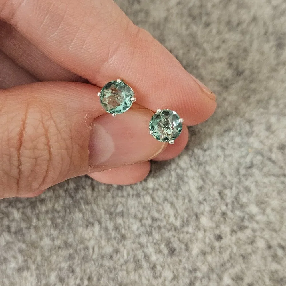 Aquamarine earrings - Picture 1 of 3